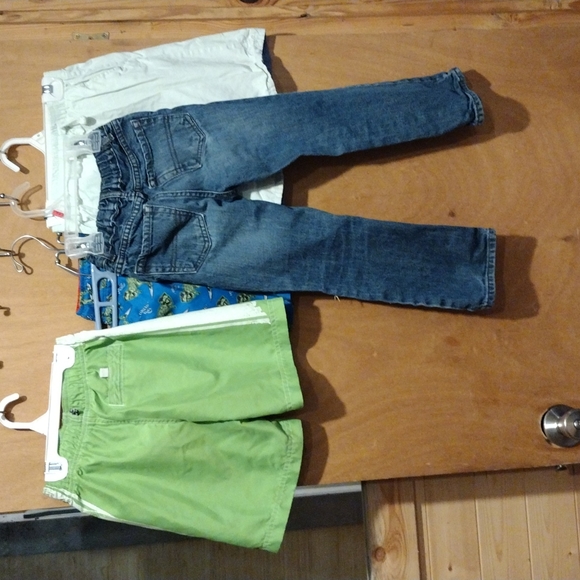 Lot of Boys Shorts&Jeans Blue&Green Childrens Place Penguin Lightning Bug Sz 5&6 - Picture 5 of 9